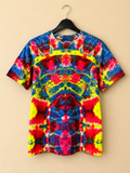 Handmade Neon liquid Dyed Tie Dye T-Shirt | Psychedelic Rainbow Festival Tee | Trip Style | One-of-a-Kind Unisex Shirt | Truly Dyed