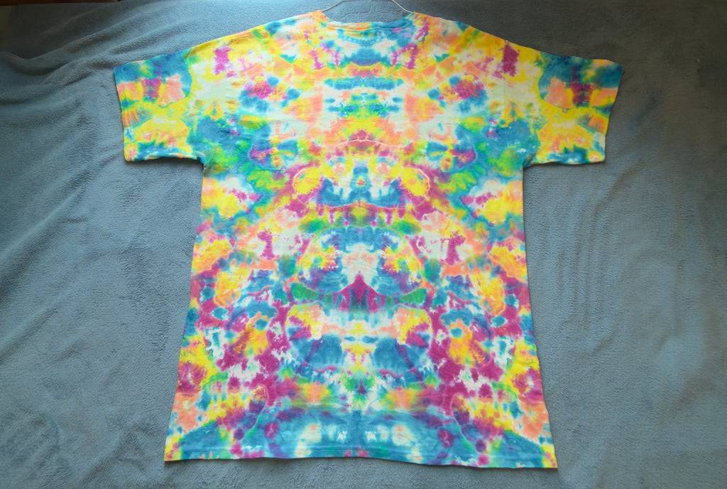 Pastel Kaleidoscope Tie-Dye T-Shirt – Hand Dyed Rainbow