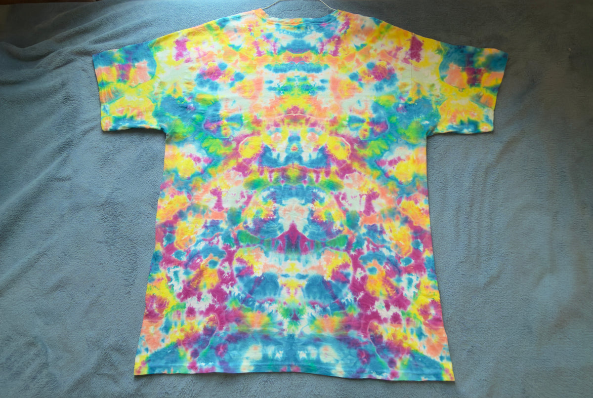 Pastel Kaleidoscope Tie-Dye T-Shirt – Hand Dyed Rainbow