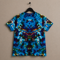 Hand-Dyed Ocean Vortex Tie-Dye T-Shirt | One-of-a-Kind Blue, Teal & Purple Kaleidoscope Tee | Handmade Festival Shirt | Unisex Cotton