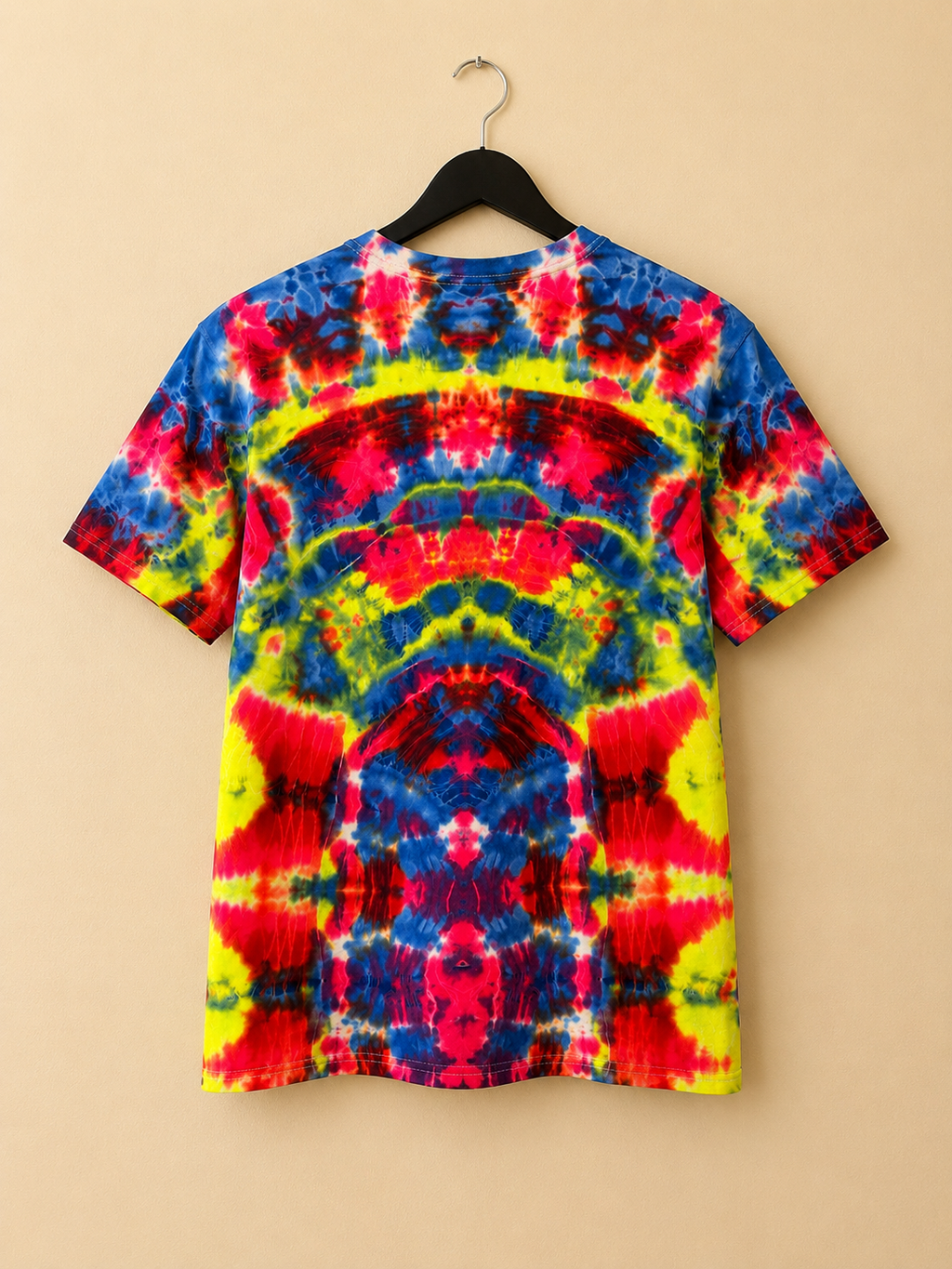 Handmade Neon liquid Dyed Tie Dye T-Shirt | Psychedelic Rainbow Festival Tee | Trip Style | One-of-a-Kind Unisex Shirt | Truly Dyed